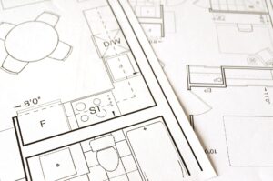 Plan rozmieszczenie pokoi w budynku i ocieplenia domu